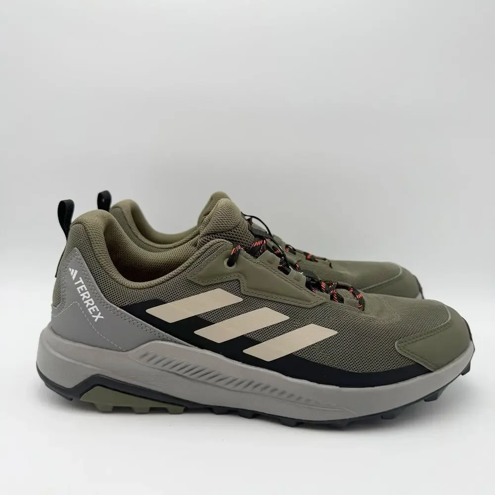 Adidas Mens Terrex Anylander Hiking Shoes Size 10.5 Green Grey Athletic NIB